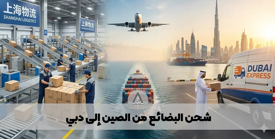 شحن البضائع من الصين إلى دبي